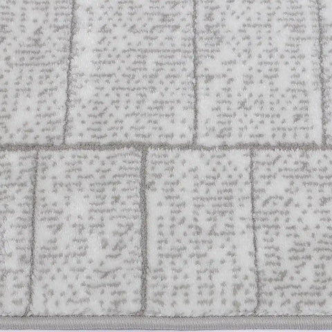 Dianya Minimal Grid Design Neutral Area Rug