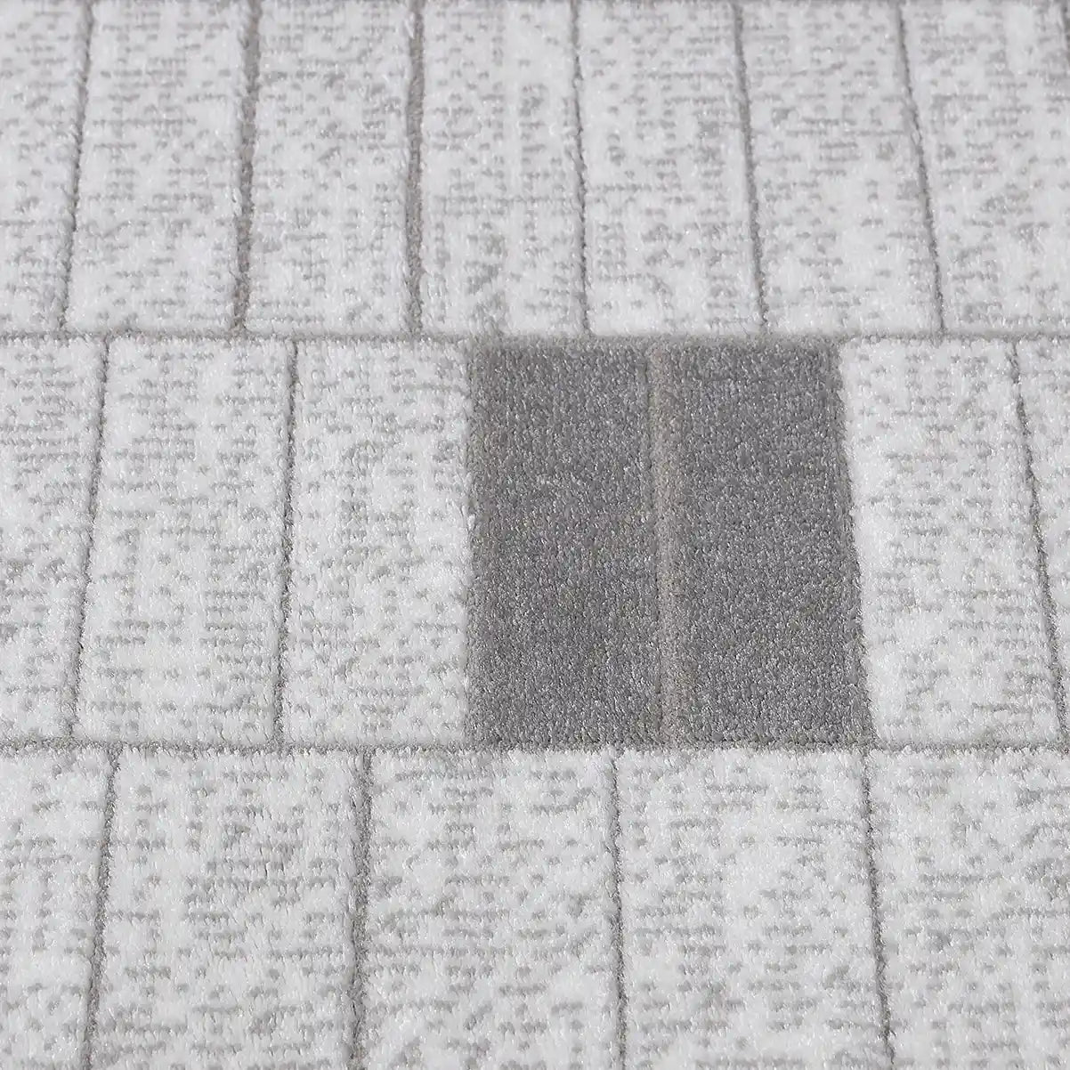 Dianya Minimal Grid Design Neutral Area Rug