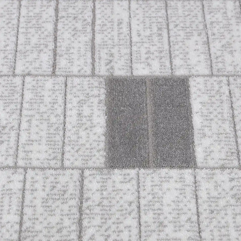 Dianya Minimal Grid Design Neutral Area Rug