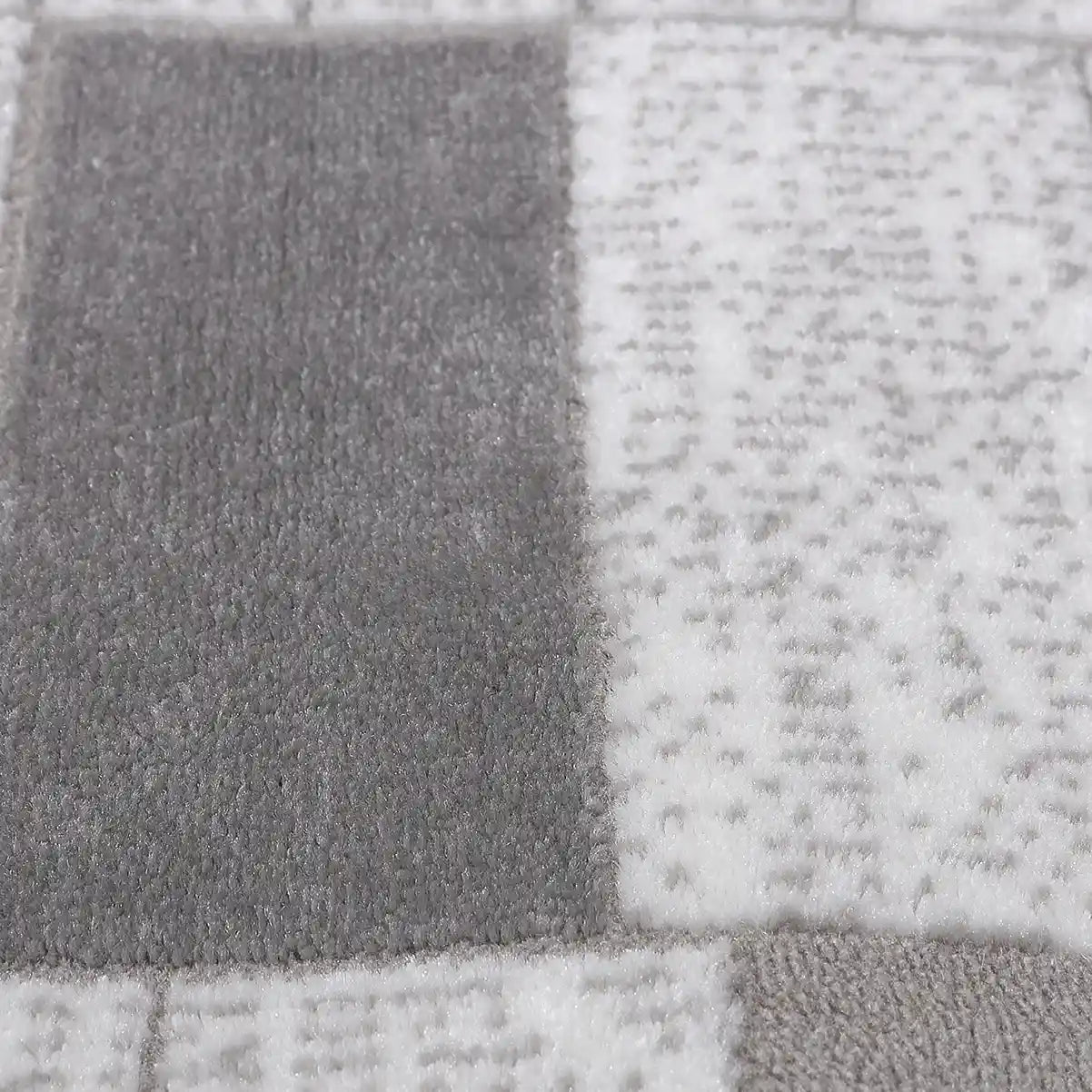 Dianya Minimal Grid Design Neutral Area Rug