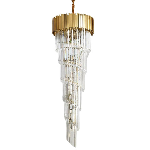 Housegent Elian Gillani 2-Story Crystal Chandelier