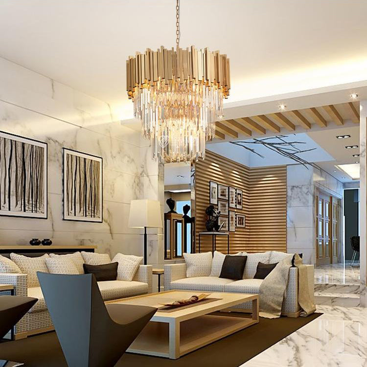 Housegent Elian Kaia Crystal Pendant Chandelier