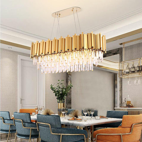 Housegent Elian Oval Crystal Chandelier