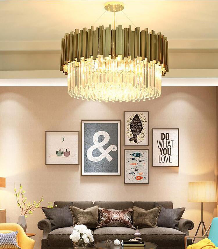 Housegent Elian Round Crystal Chandelier