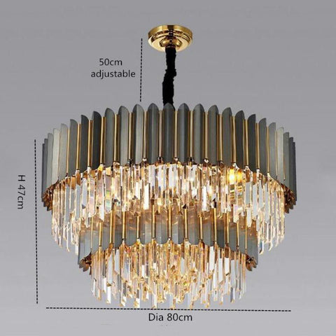 Housegent Flavian Double Tier Crystal Chandelier