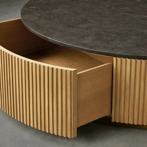 Finnley Round Storage Coffee Table