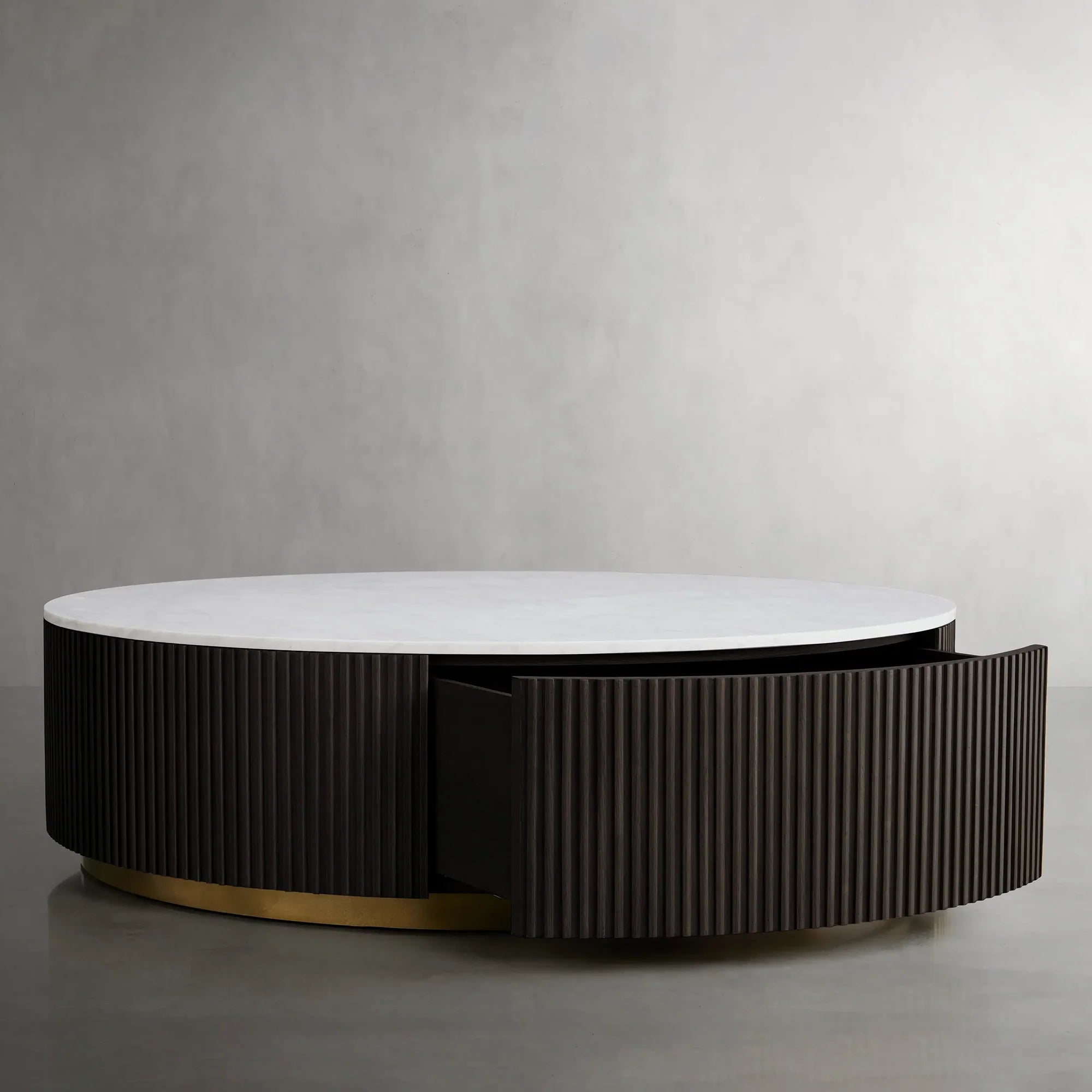 Finnley Round Storage Coffee Table