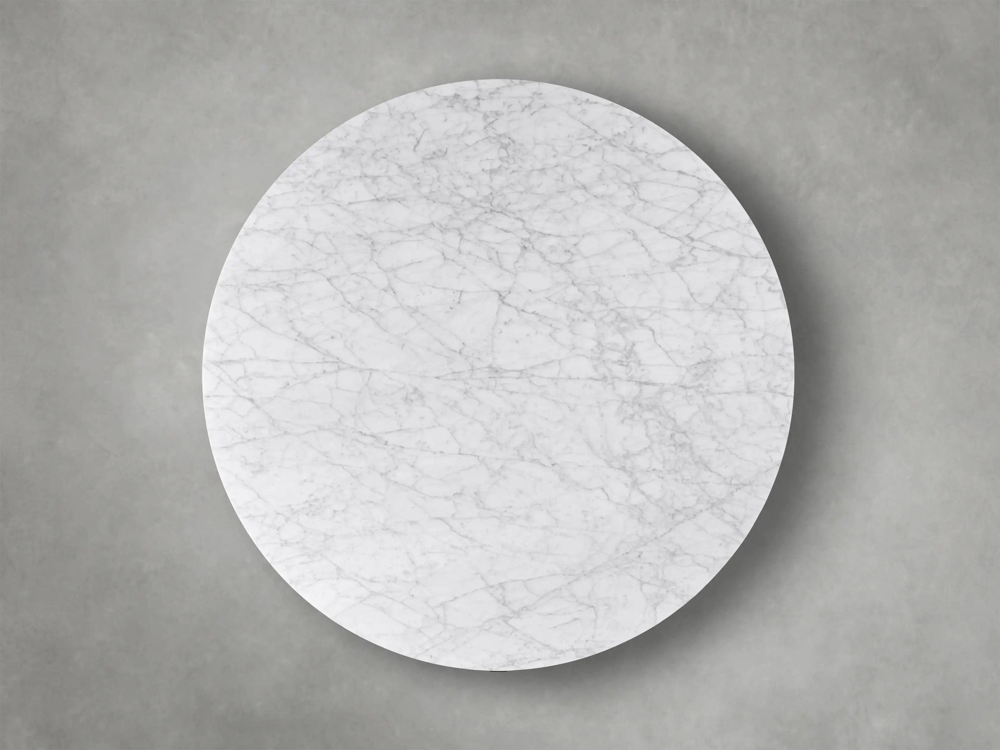 Finnley Round Storage Coffee Table Stone Top Center Tea Table