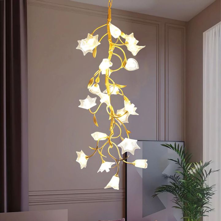 Flower Craftsman Glass Chandelier