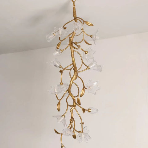 Flower Craftsman Glass Chandelier