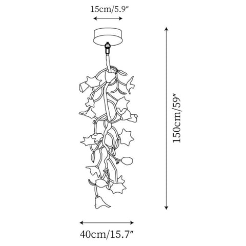 Flower Craftsman Glass Chandelier