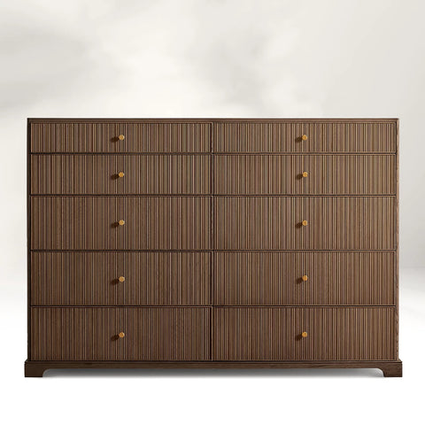 Genet Reeded 10-Drawer Dresser