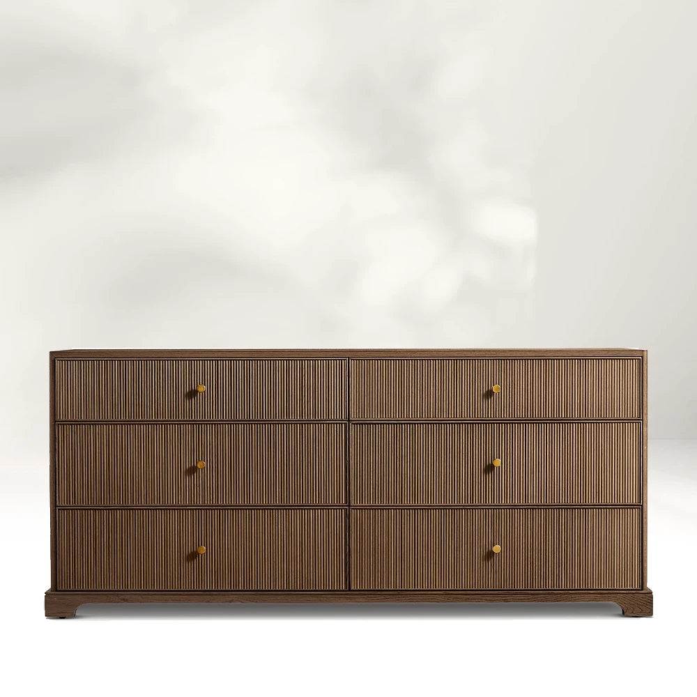 Genet Reeded 6-Drawer Dresser