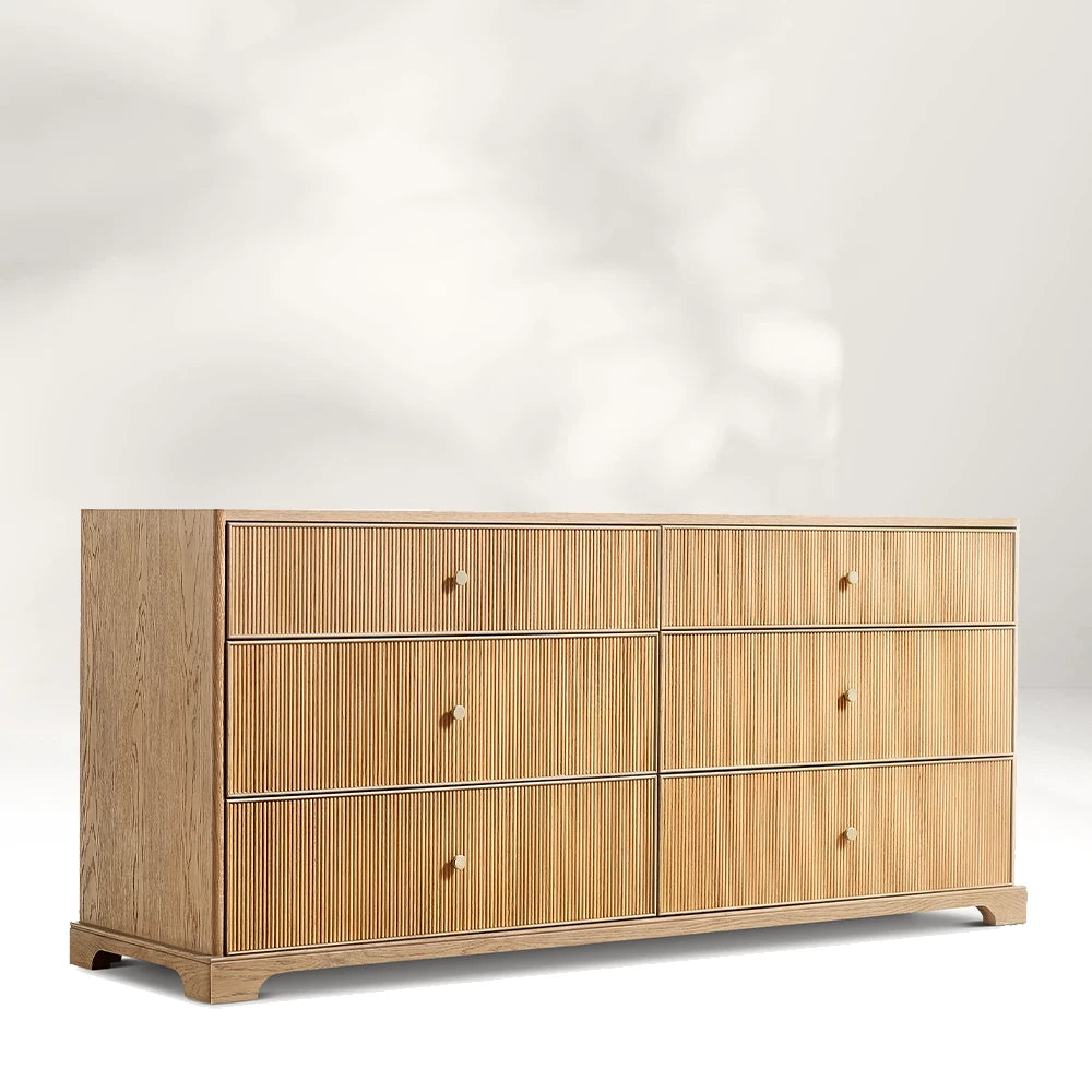 Genet Reeded 6-Drawer Dresser