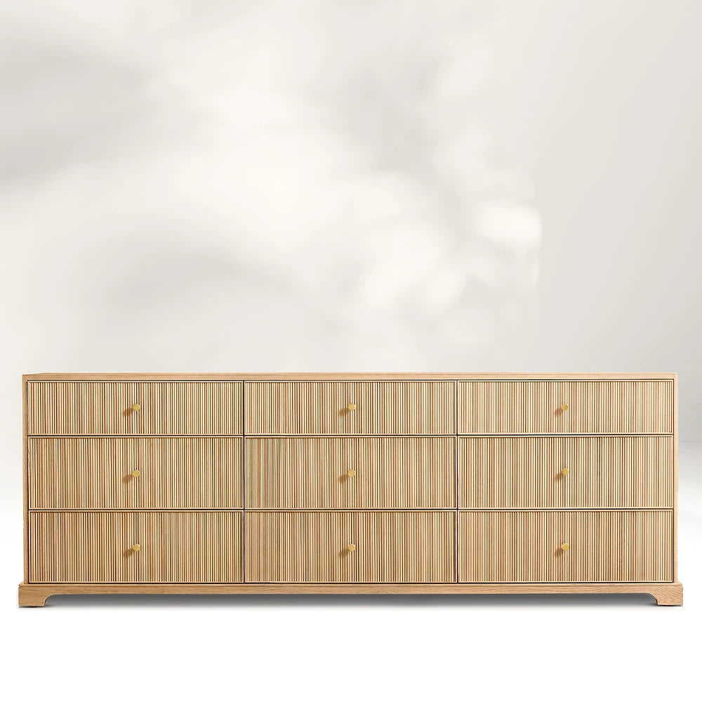 Genet Reeded 9-Drawer Dresser