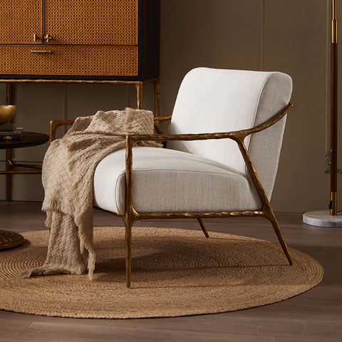 Giacometti Right-Angle Fabric Armchair