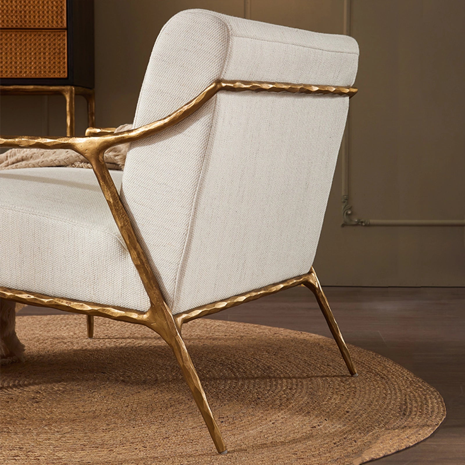 Giacometti Right-Angle Fabric Armchair