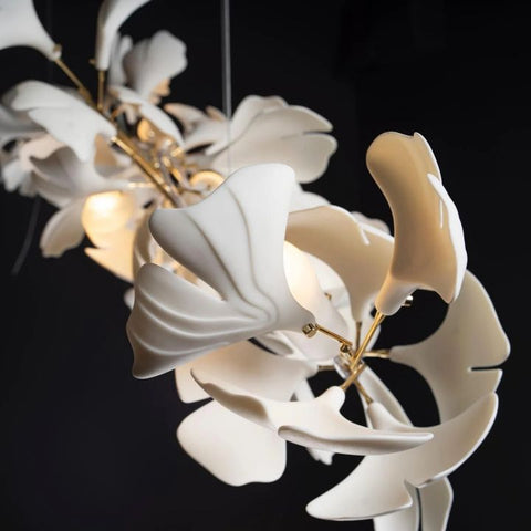 Ceramic Gingko Luxury Chandelier Style I