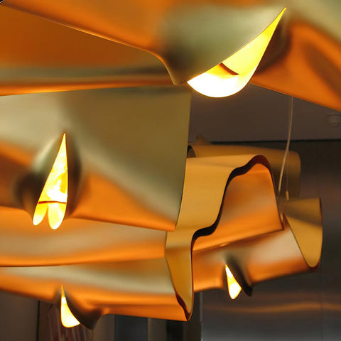 Aluminum Ribbon Chandelier