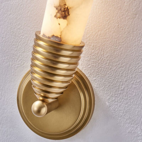 Gypsum Alabaster LED Wall Sconce