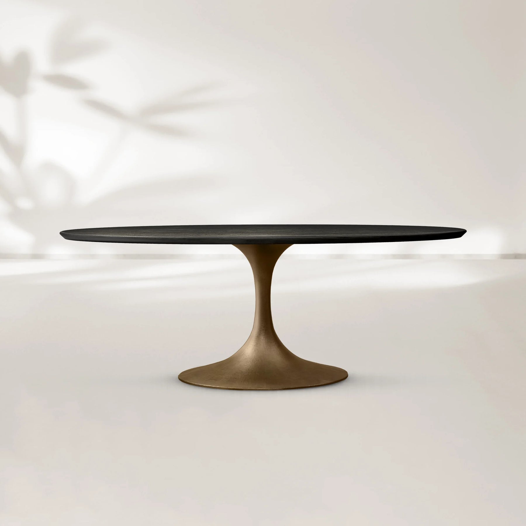 AVRA Oval Wood Dining Table with Oval Base
