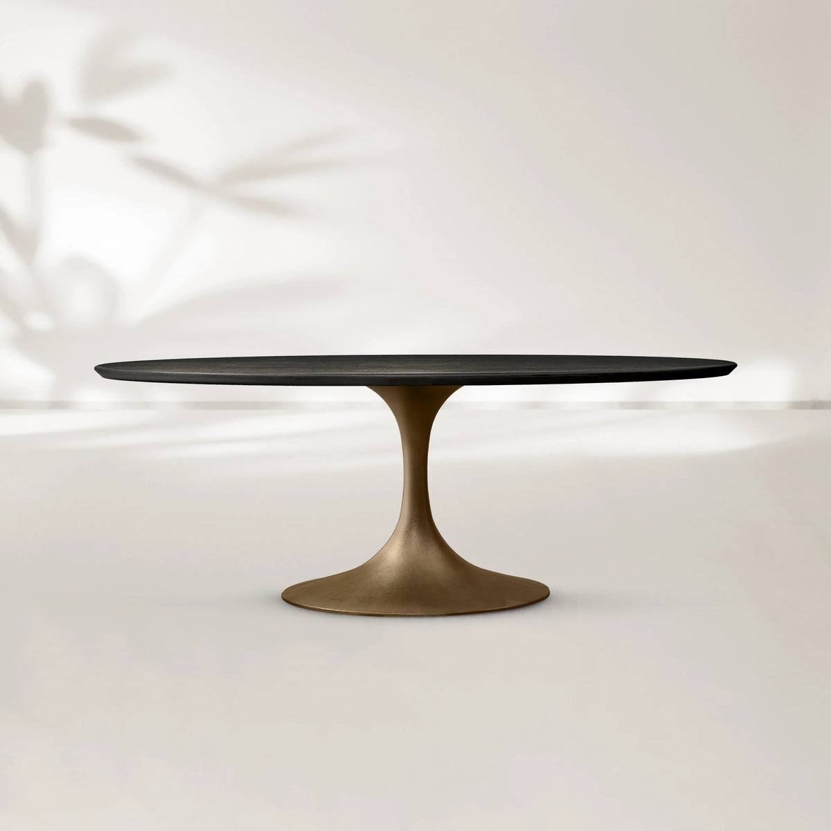 AVRA Oval Wood Dining Table with Oval Base