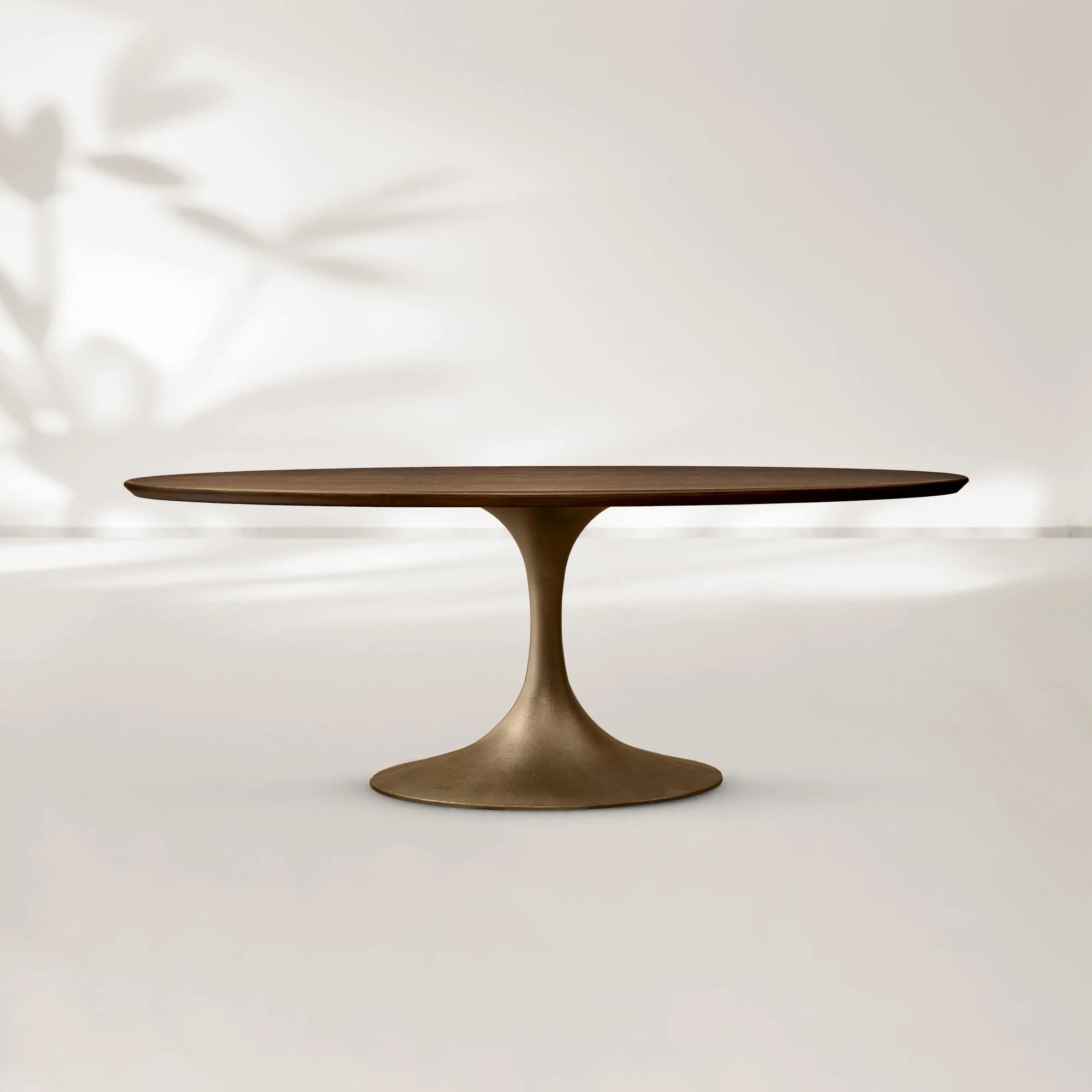 AVRA Oval Wood Dining Table with Oval Base