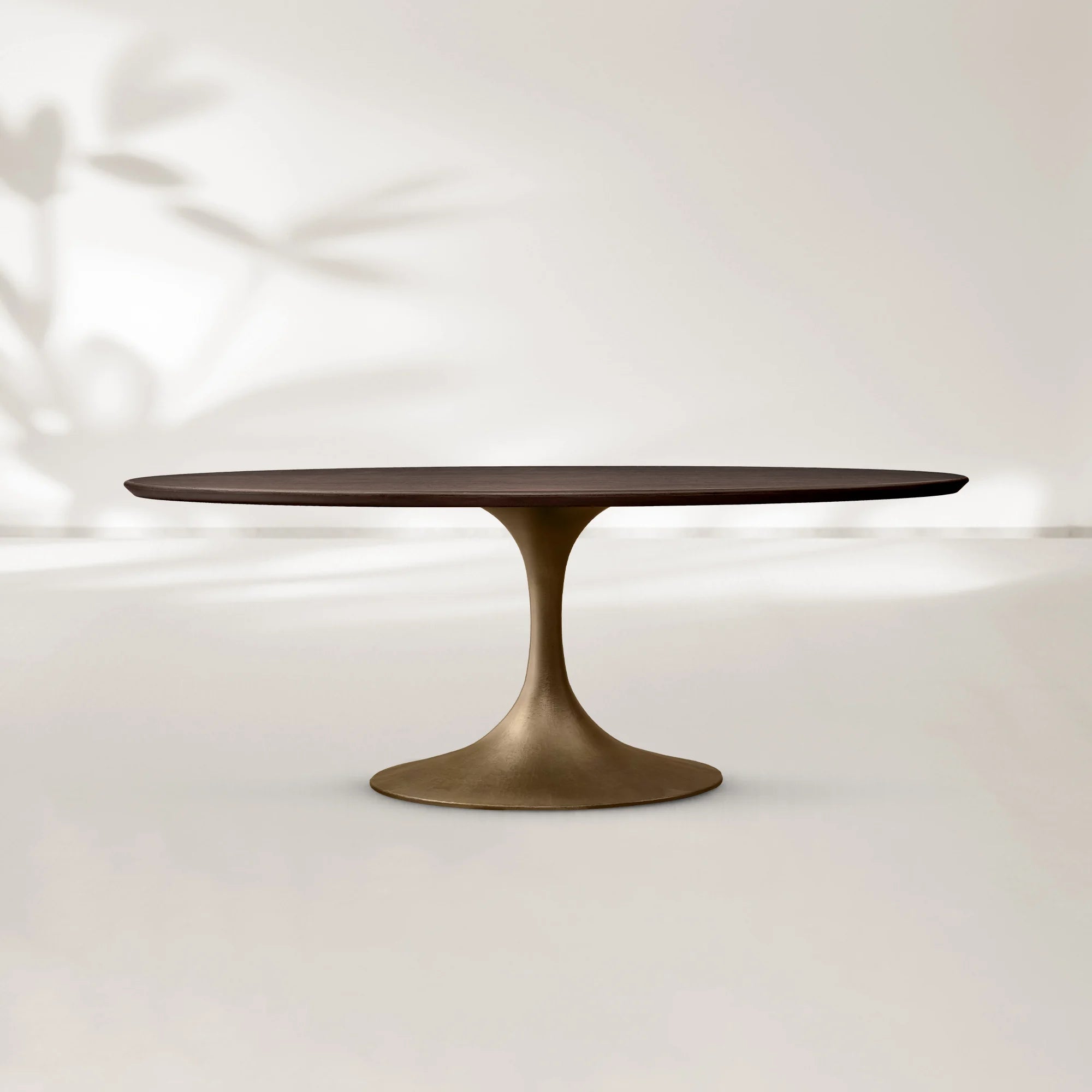 AVRA Oval Wood Dining Table with Oval Base