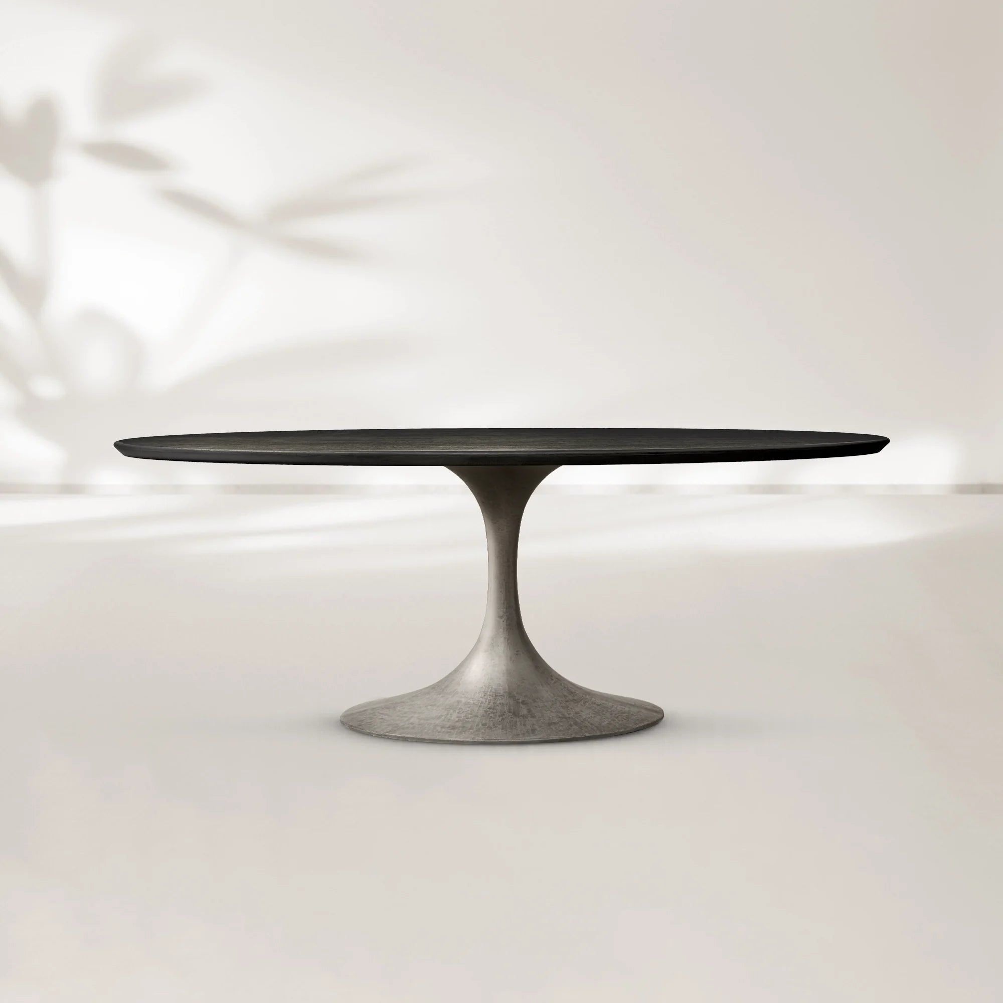 AVRA Oval Wood Dining Table with Oval Base