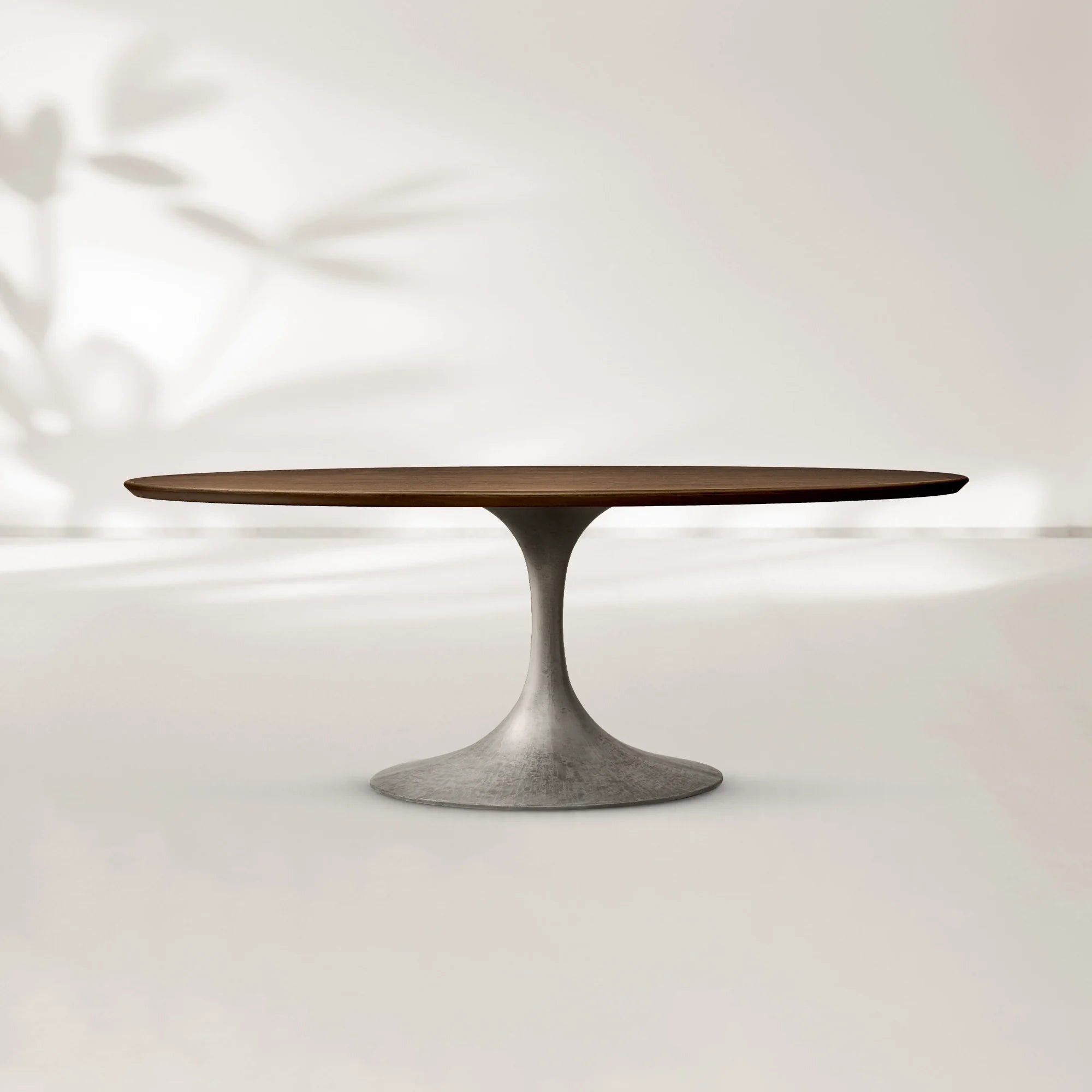 AVRA Oval Wood Dining Table with Oval Base
