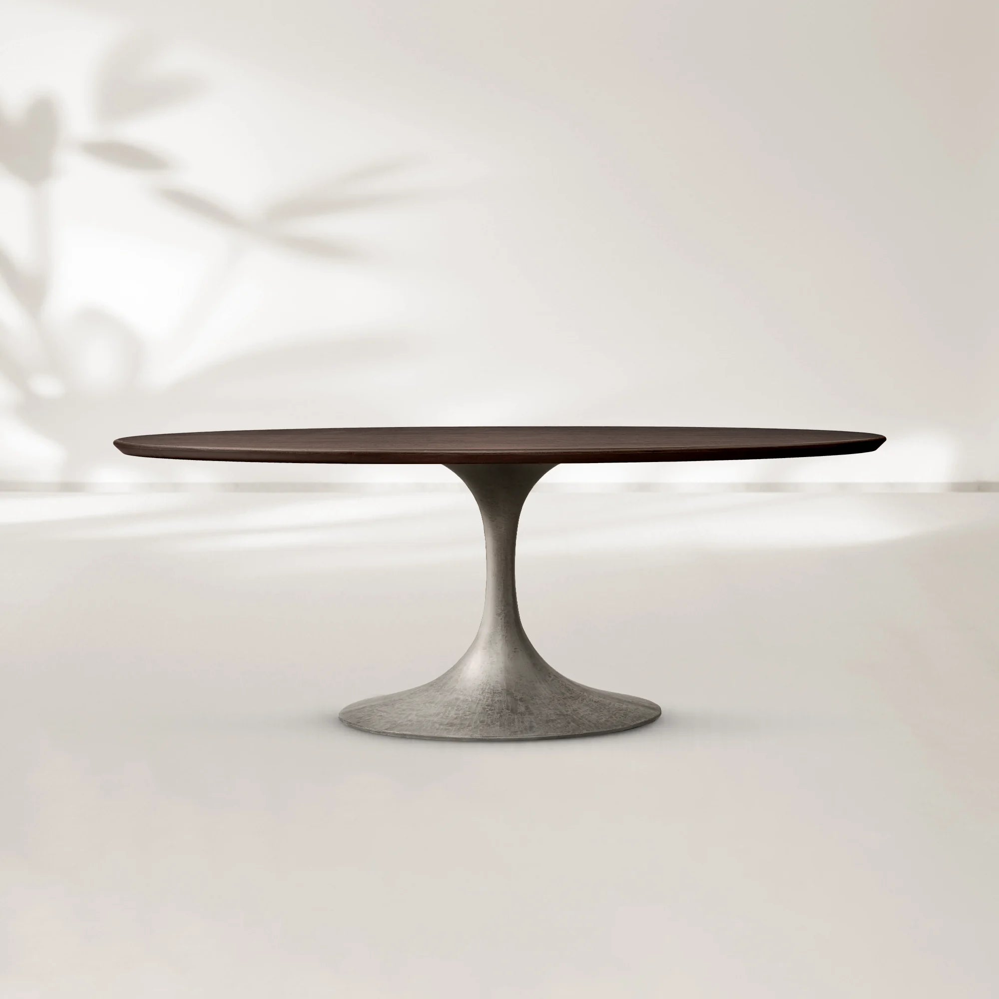 AVRA Oval Wood Dining Table with Oval Base