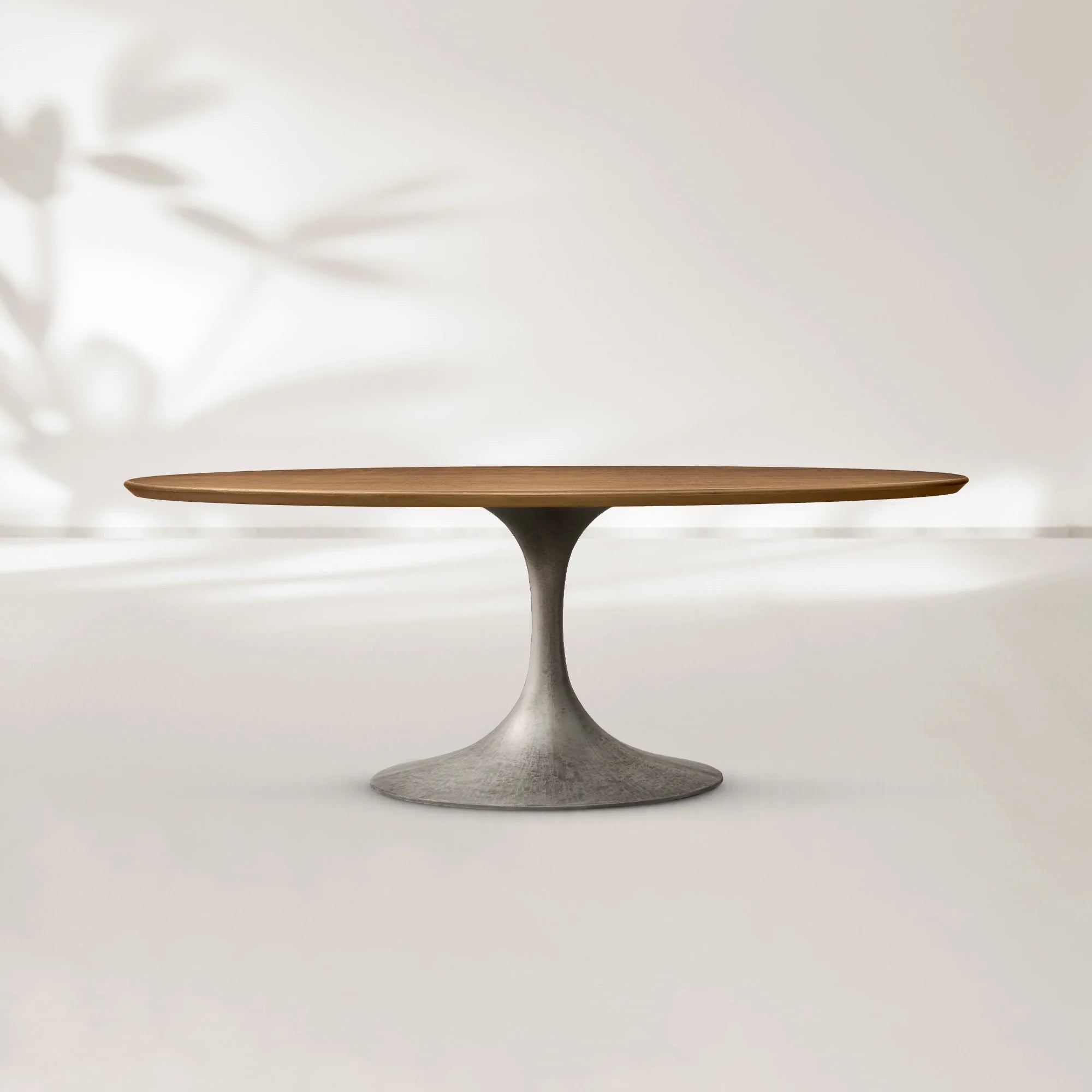 AVRA Oval Wood Dining Table with Oval Base