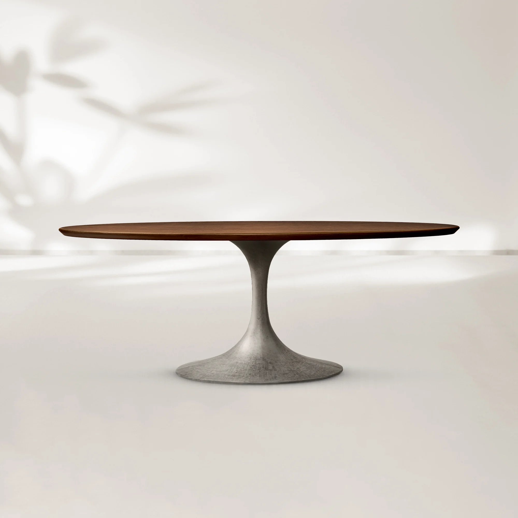AVRA Oval Wood Dining Table with Oval Base