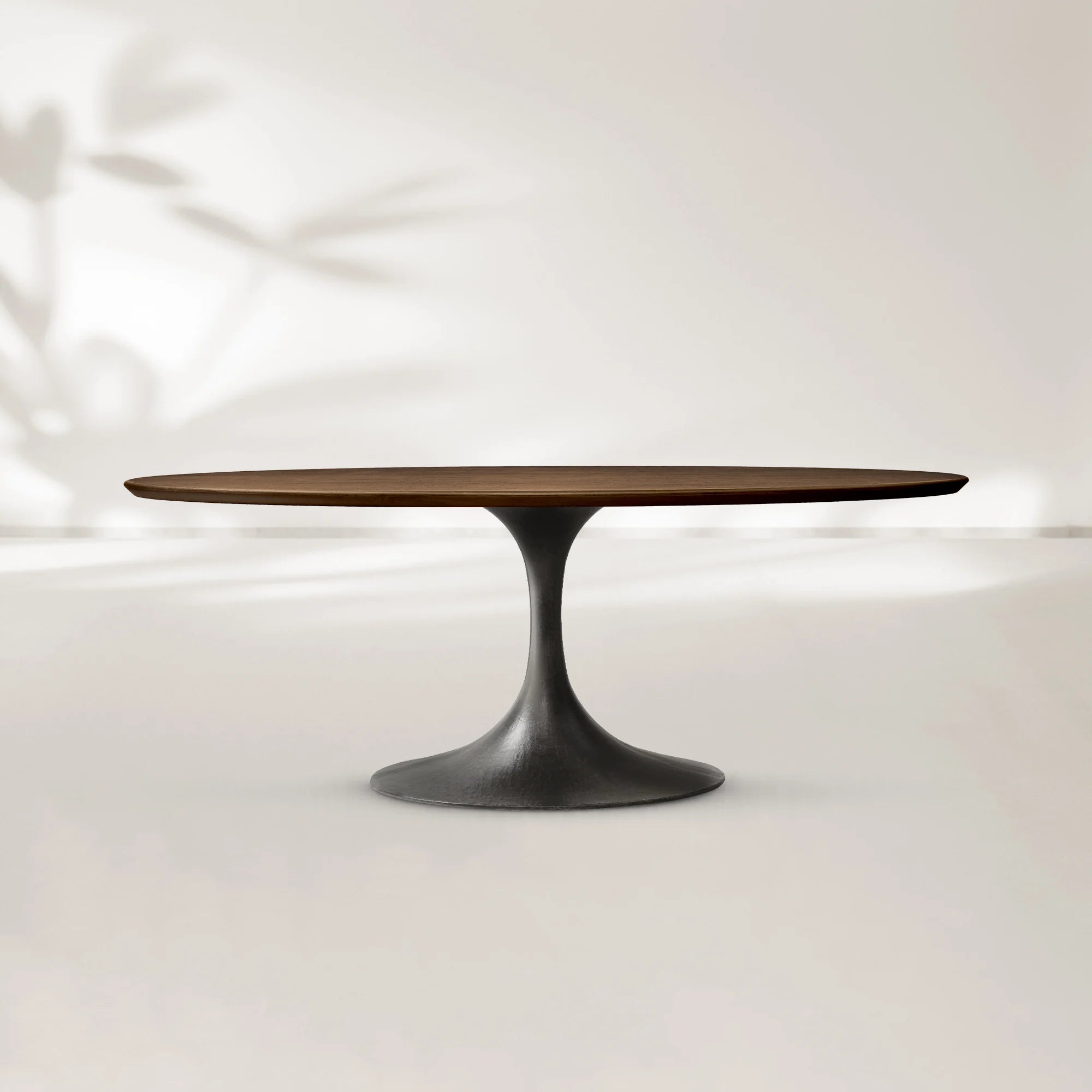 AVRA Oval Wood Dining Table with Oval Base