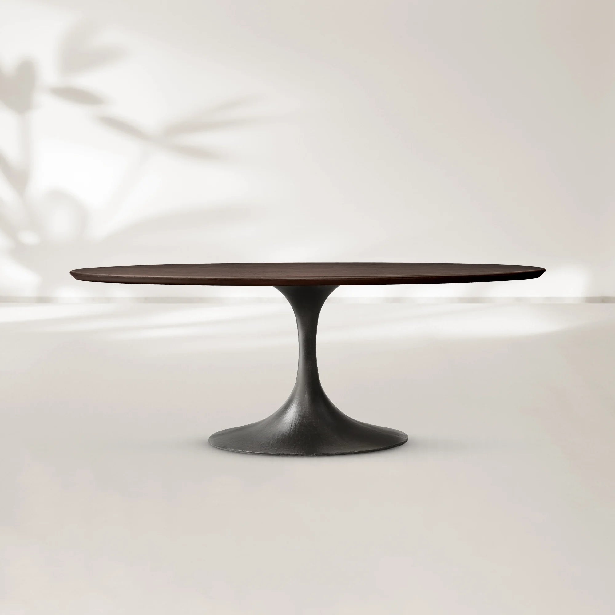AVRA Oval Wood Dining Table with Oval Base