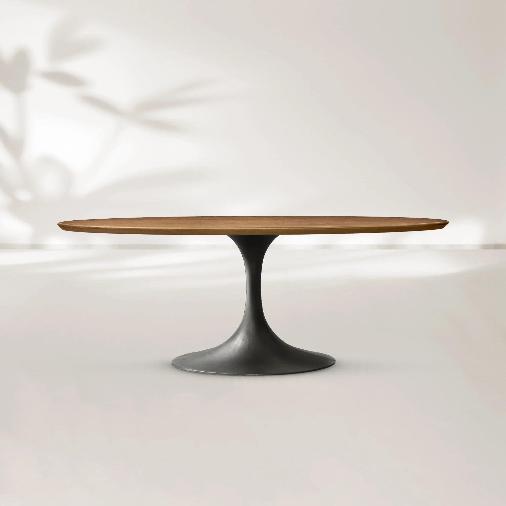 AVRA Oval Wood Dining Table with Oval Base