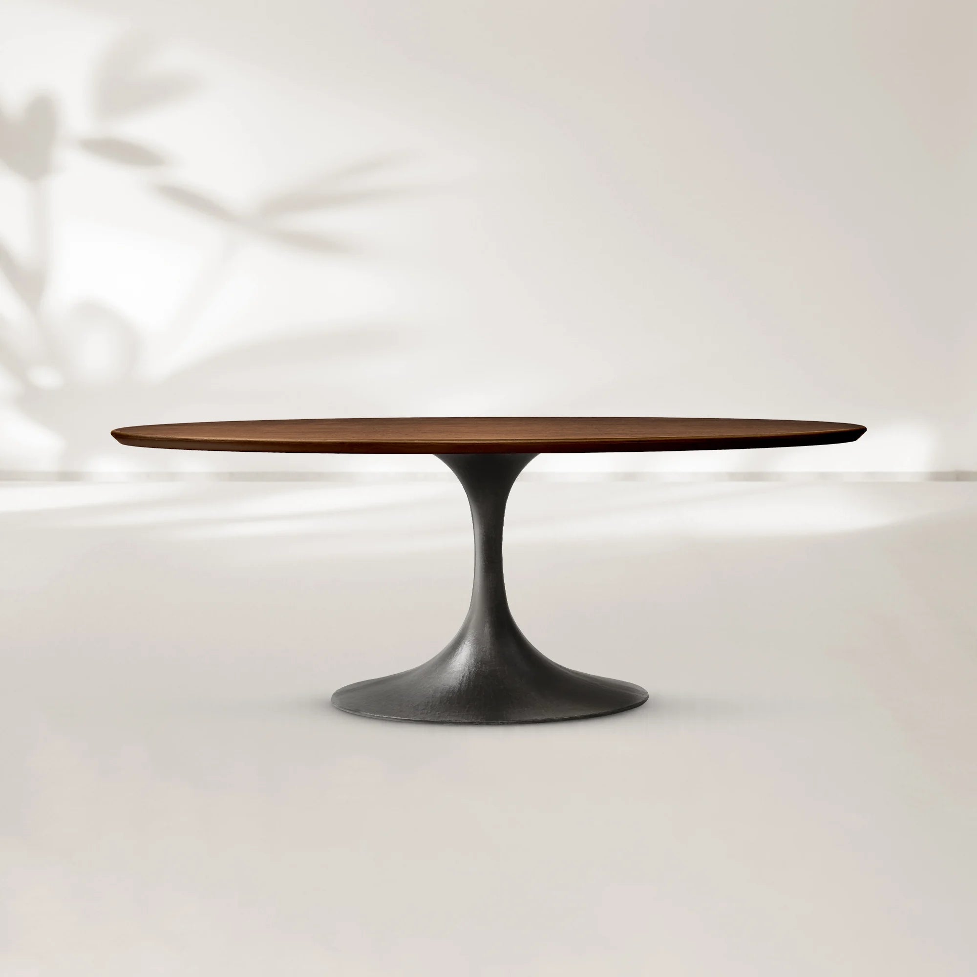 AVRA Oval Wood Dining Table with Oval Base