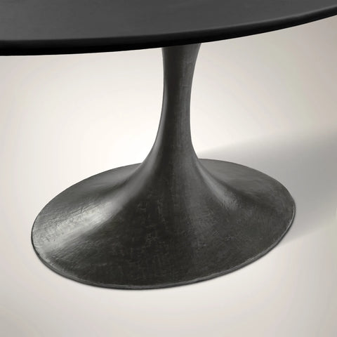 AVRA Oval Wood Dining Table with Oval Base