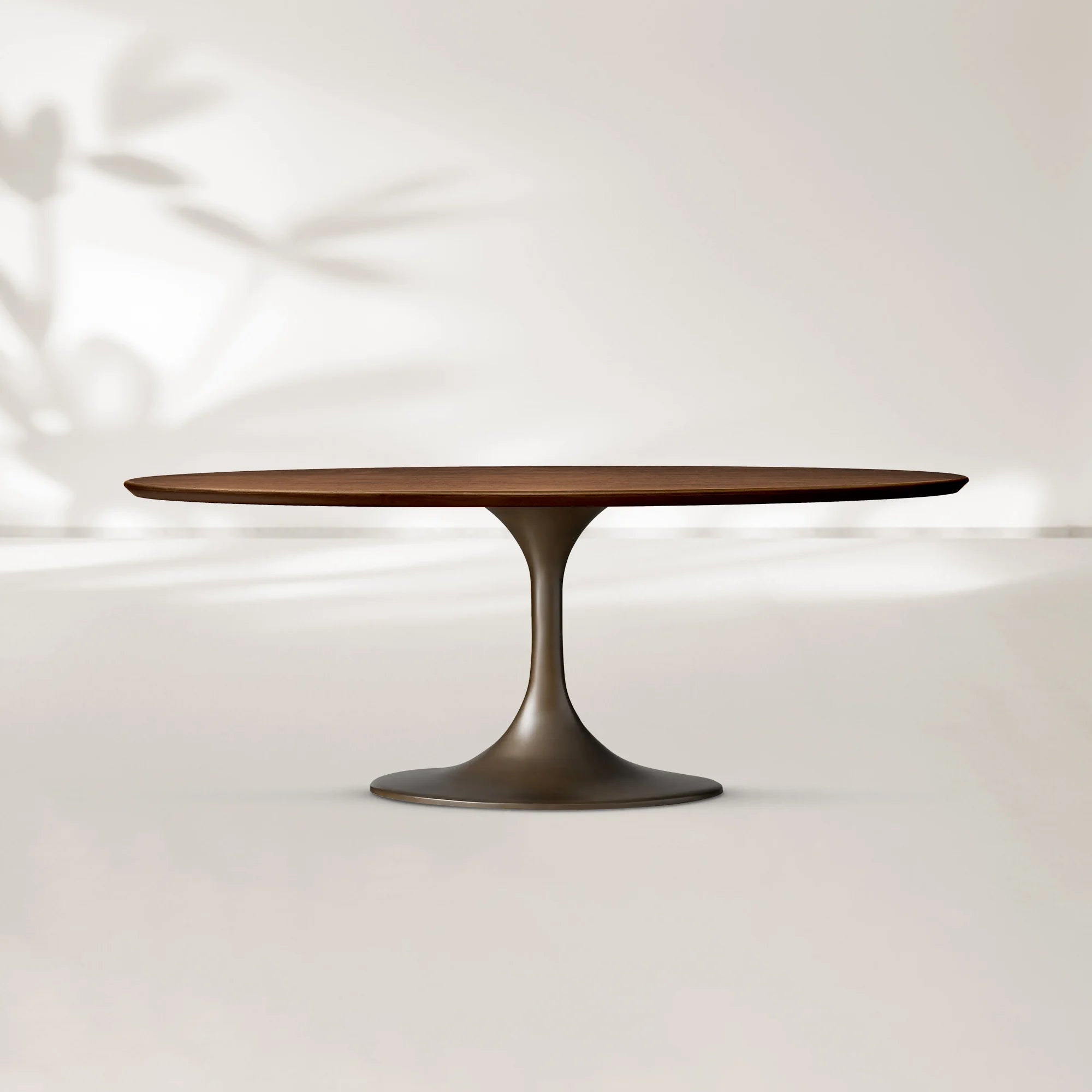 AVRA Oval Wood Dining Table with Oval Base