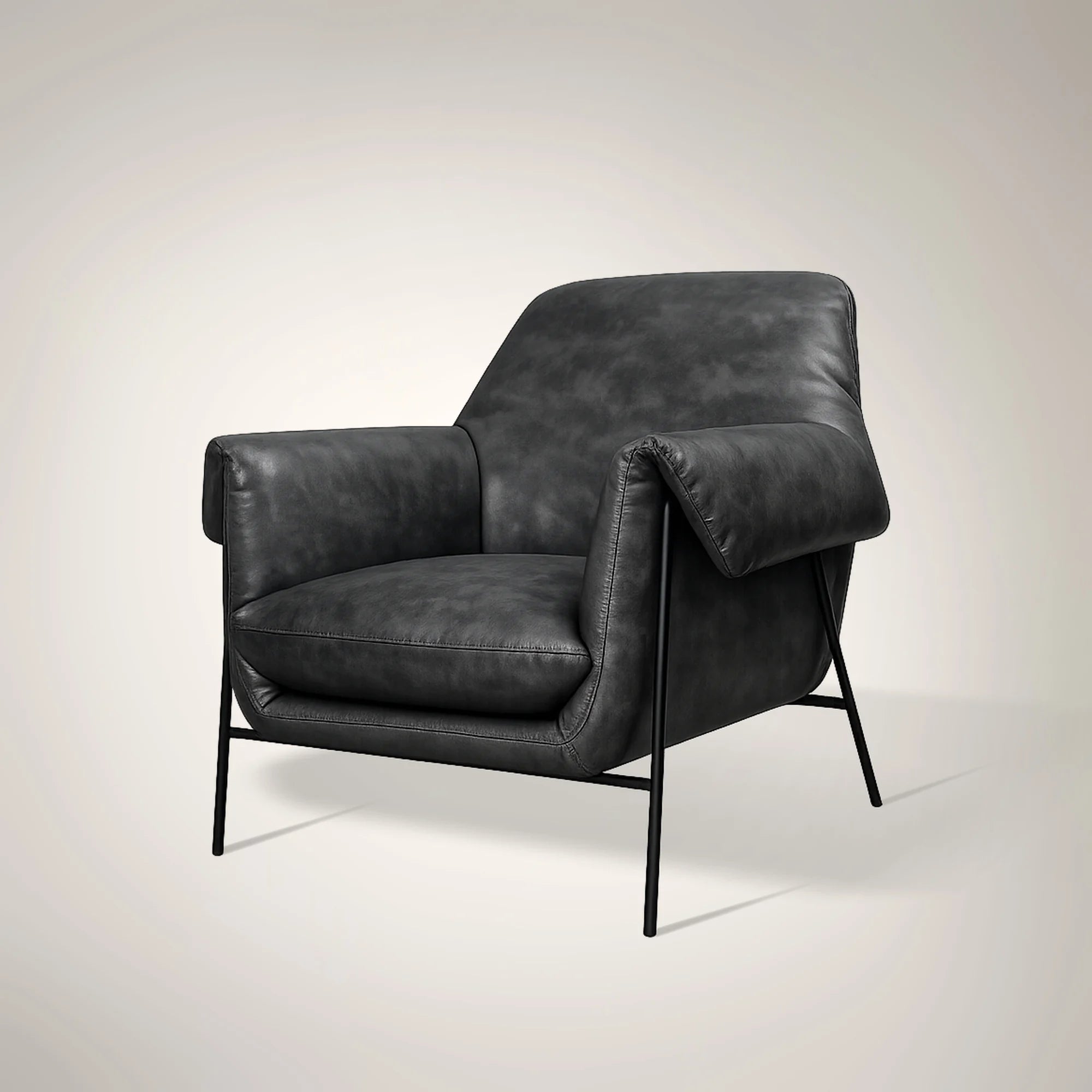Angles Leather Chair