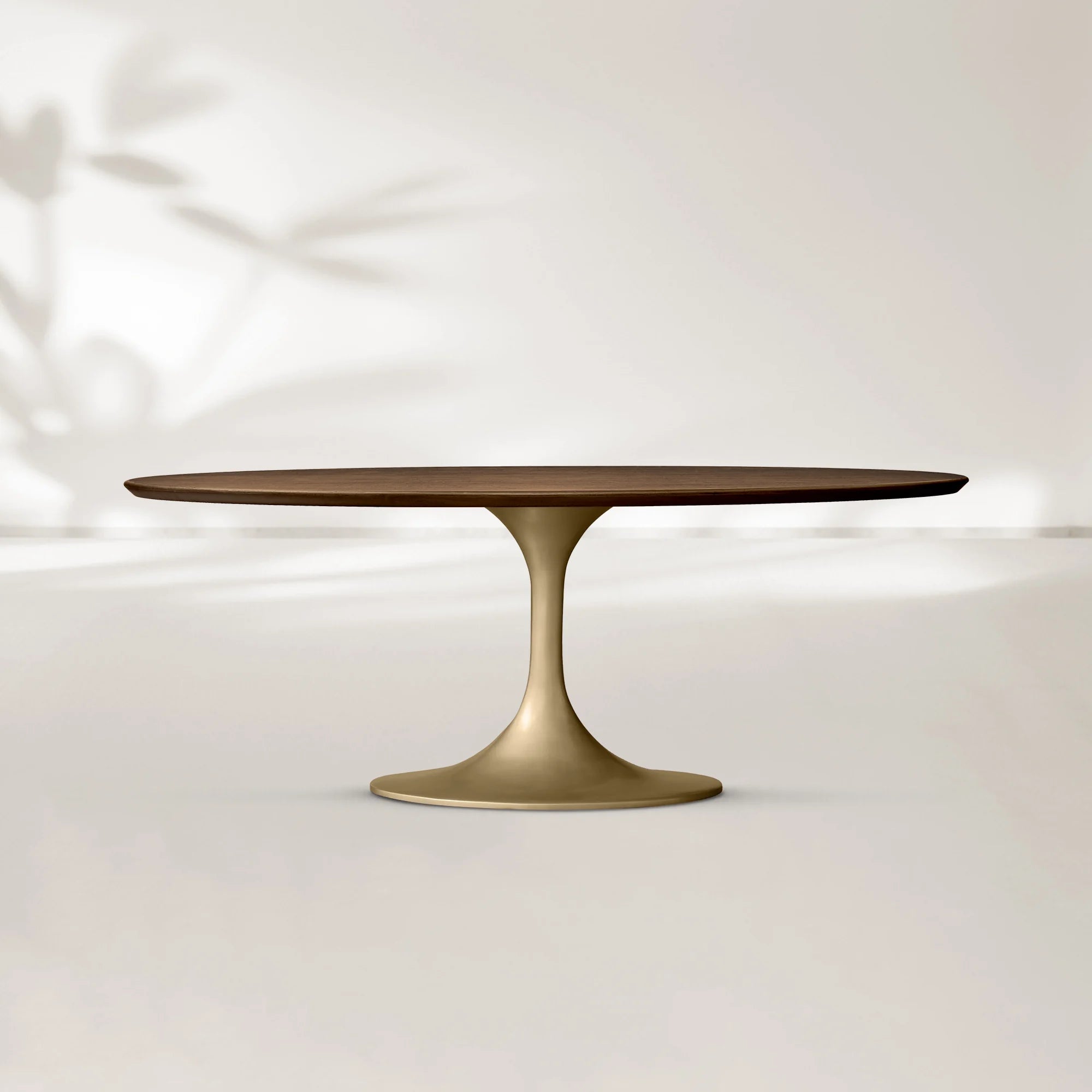 AVRA Oval Wood Dining Table with Oval Base