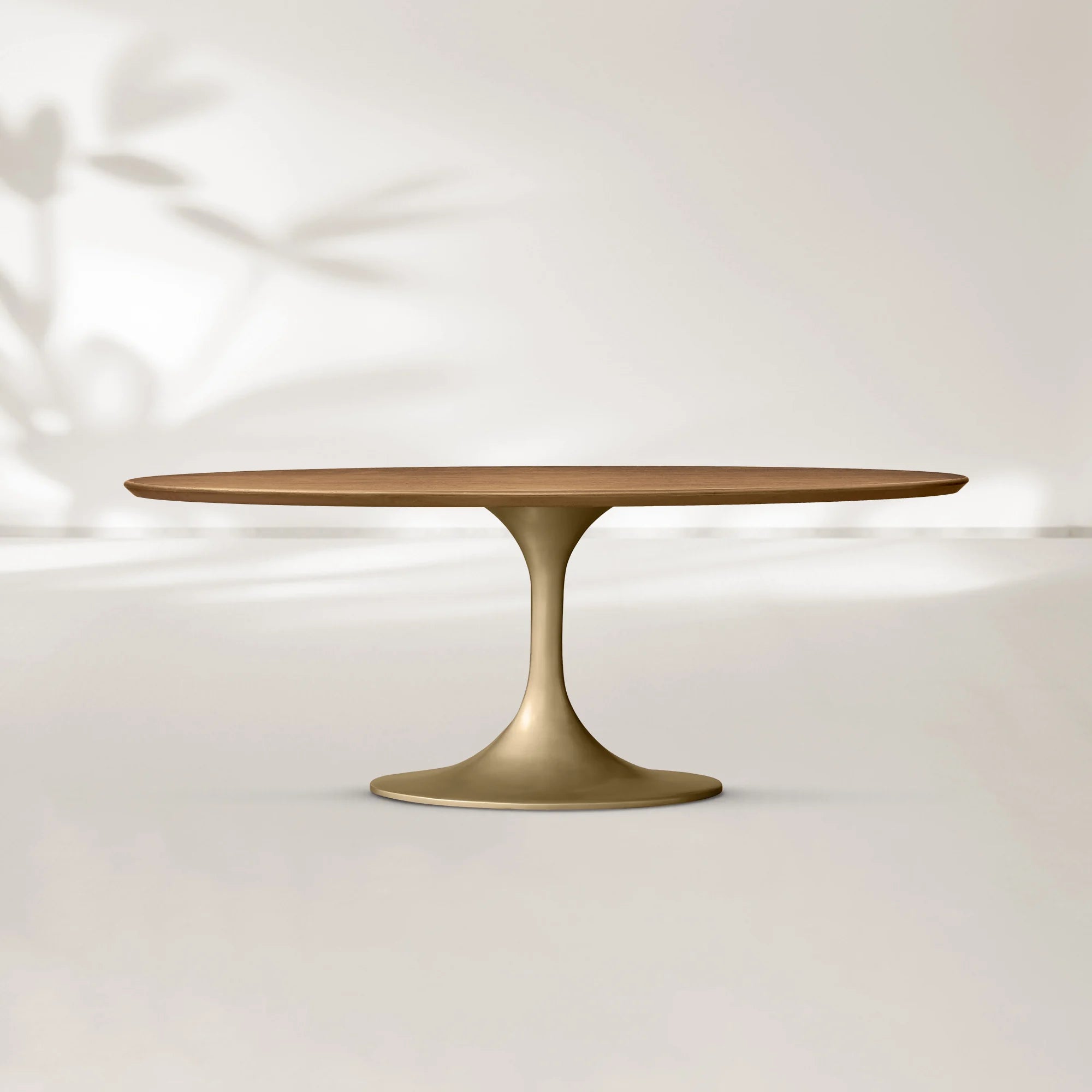 AVRA Oval Wood Dining Table with Oval Base