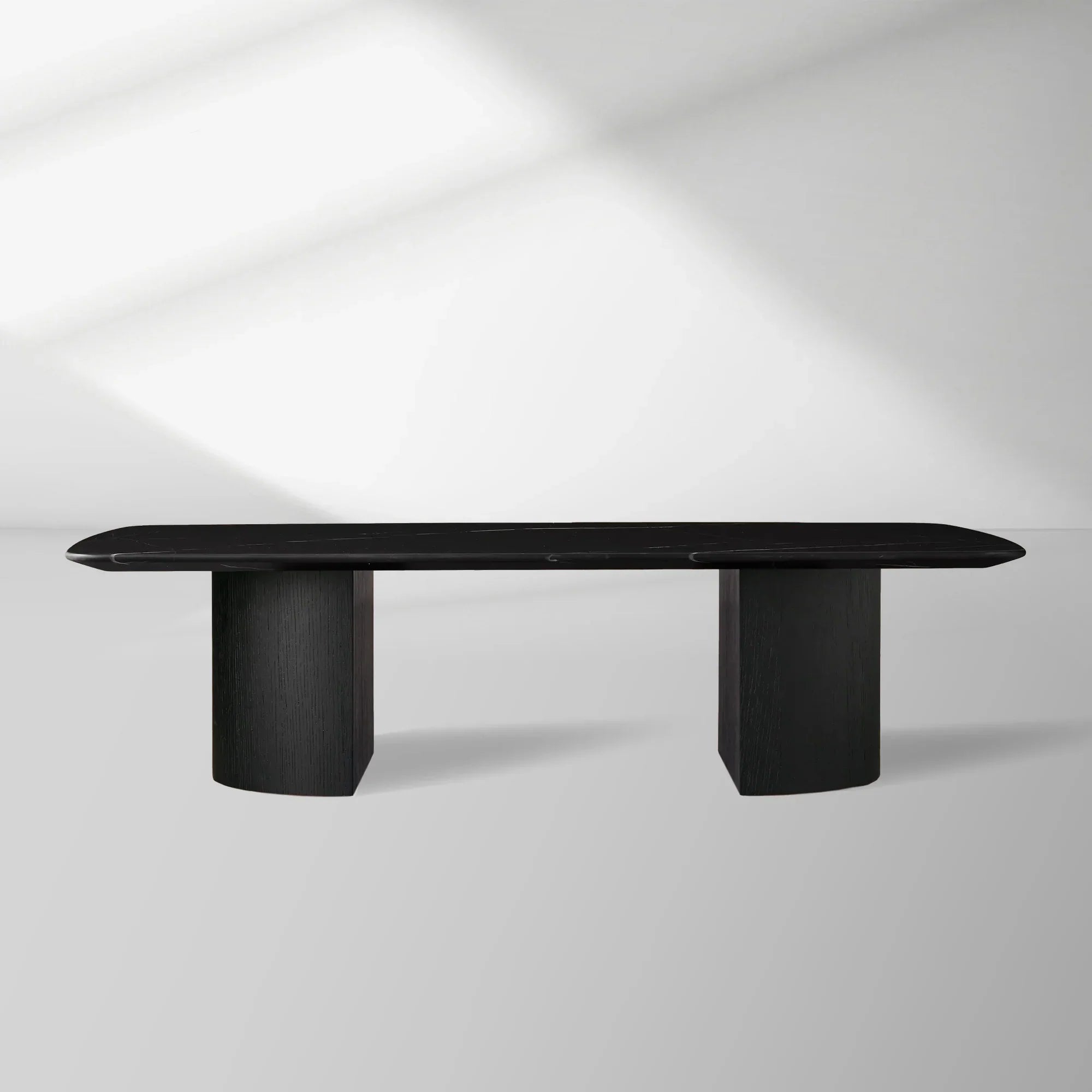 San Germani 72" Stone Coffee Table with Dauphine Metal Base
