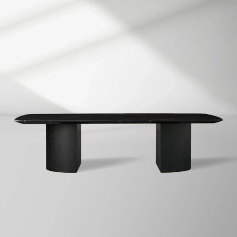 San Germani 72" Stone Coffee Table with Dauphine Metal Base
