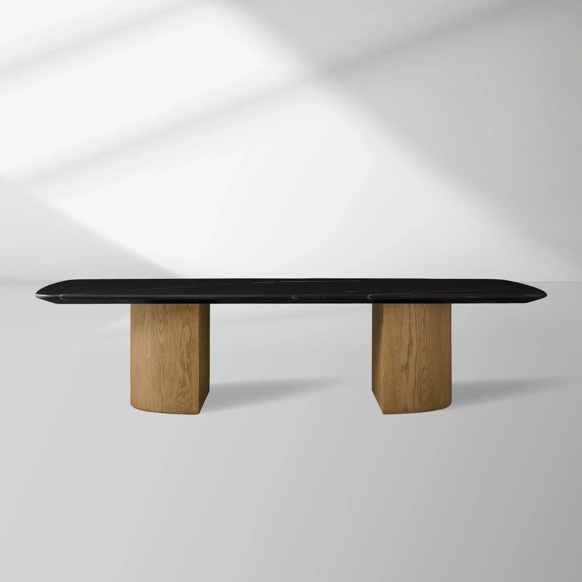 San Germani 72" Stone Coffee Table with Dauphine Metal Base