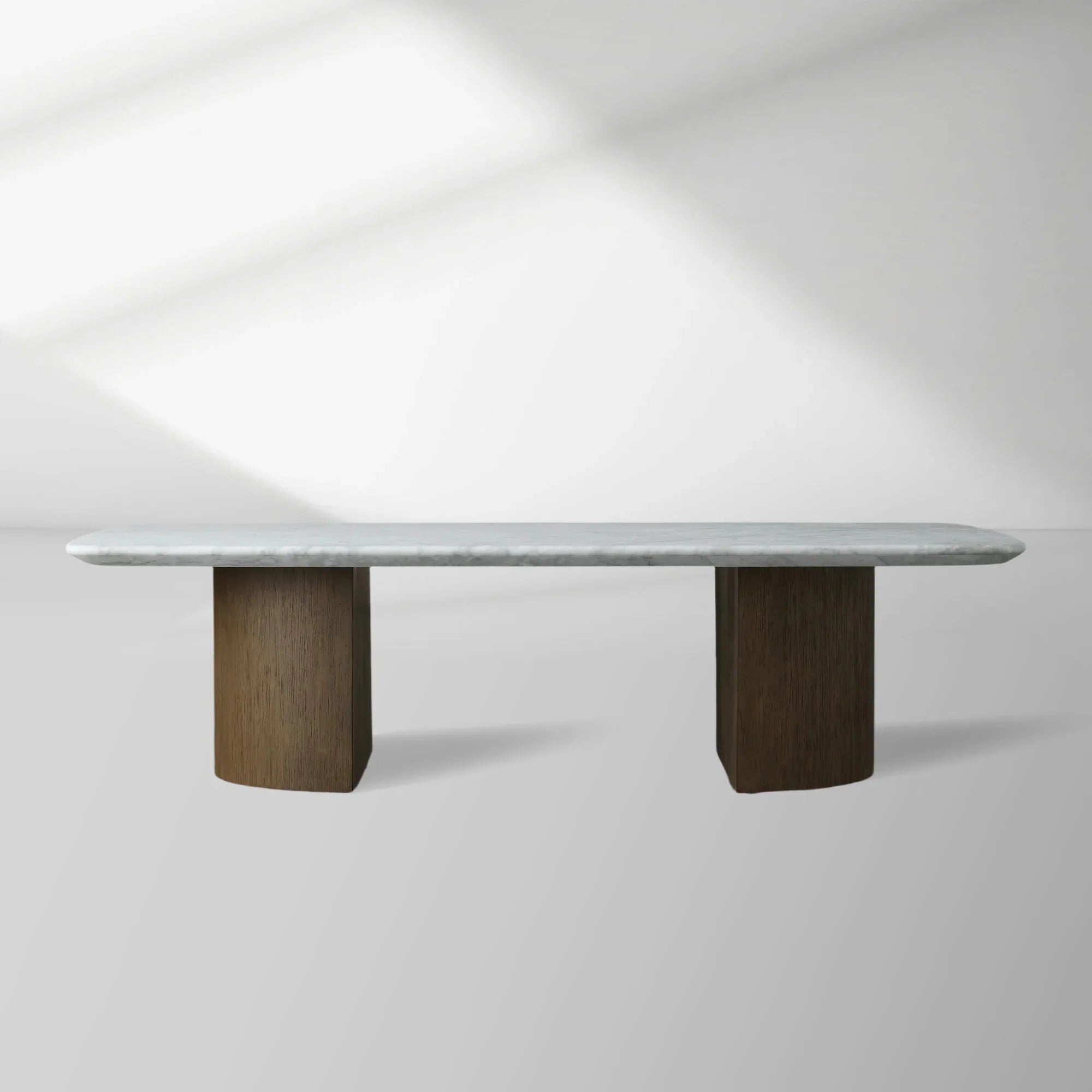 San Germani 72" Stone Coffee Table with Dauphine Metal Base