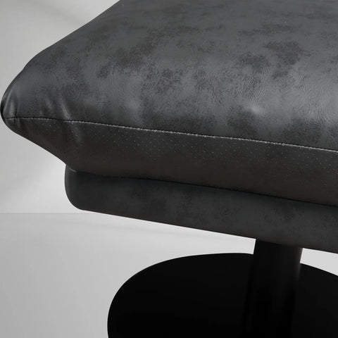 Deacon Microfiber Leather Swivel Recliner  & Ottoman