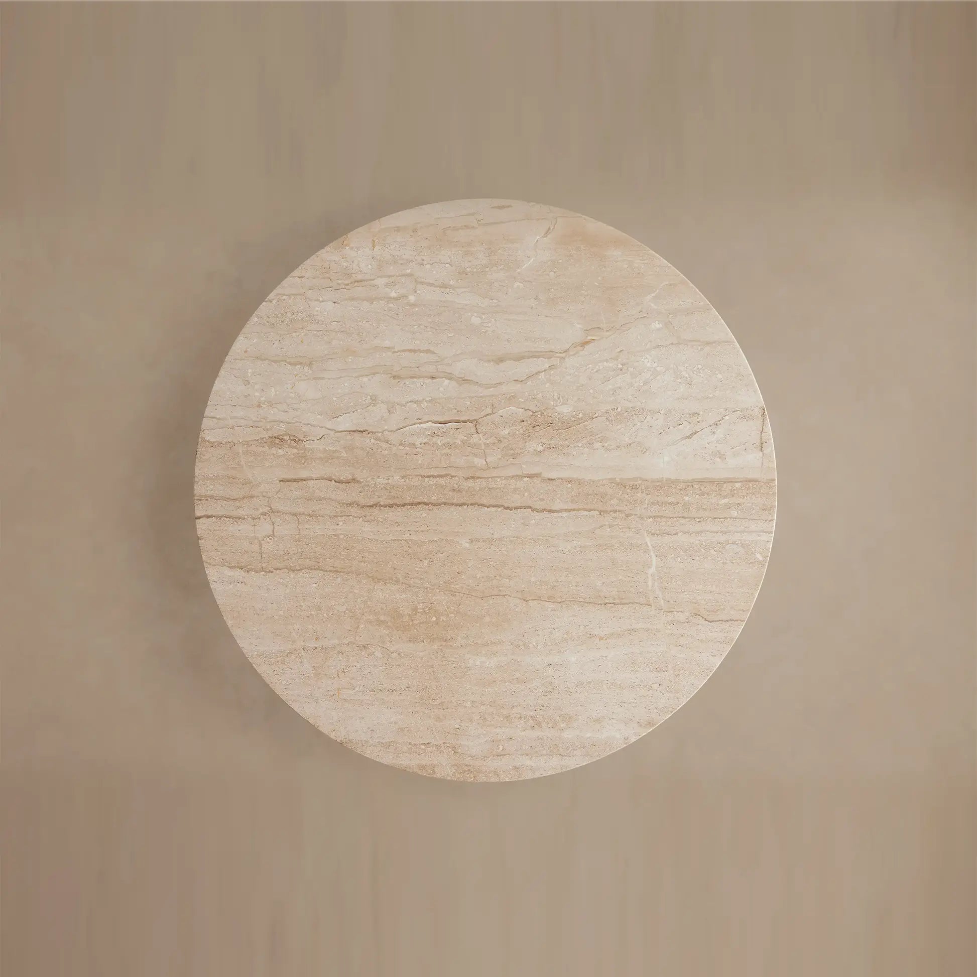 Hemmings Bistro Table Solid Stone Round Modern Minimalist Dining