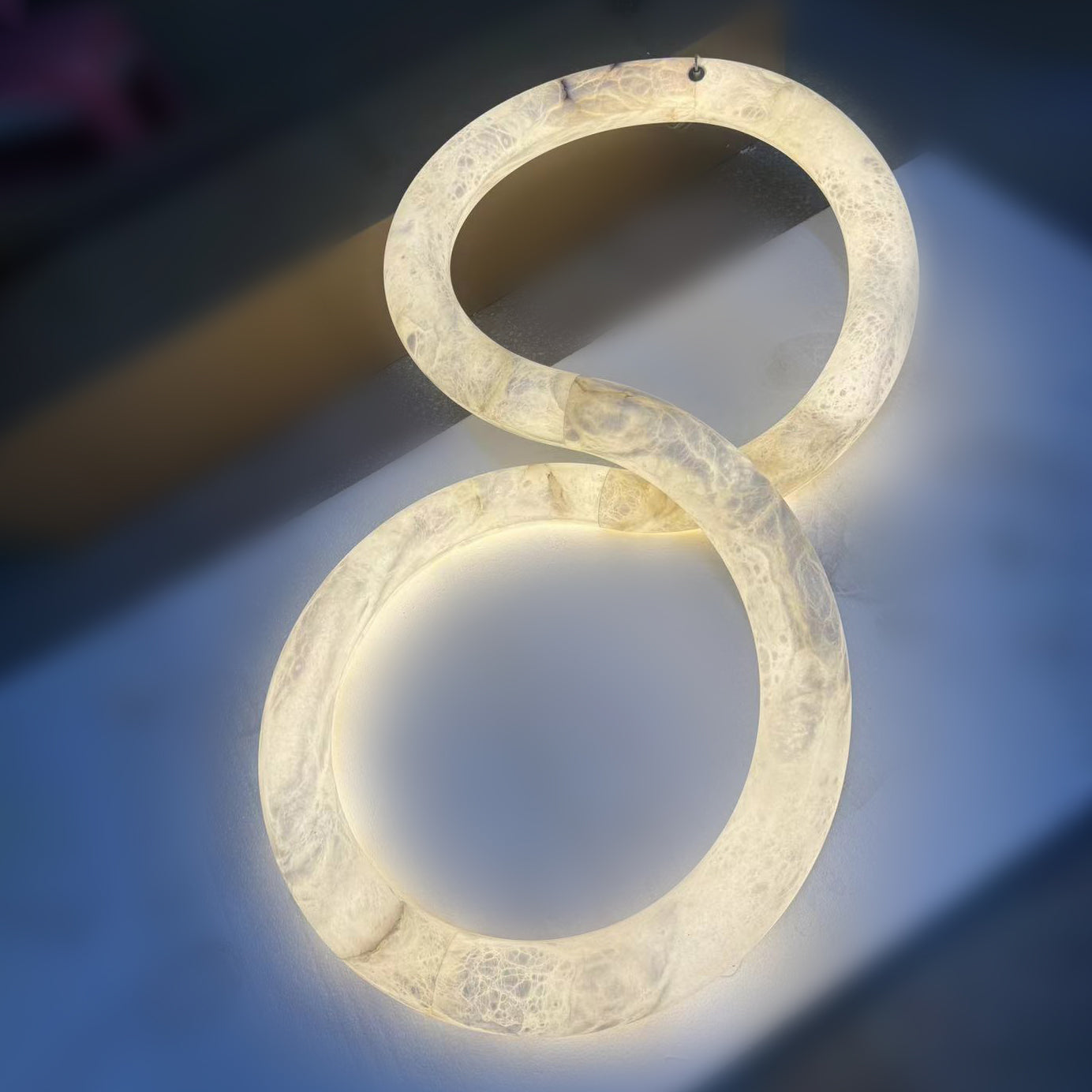 Infinity Pendant Alabaster Lamp