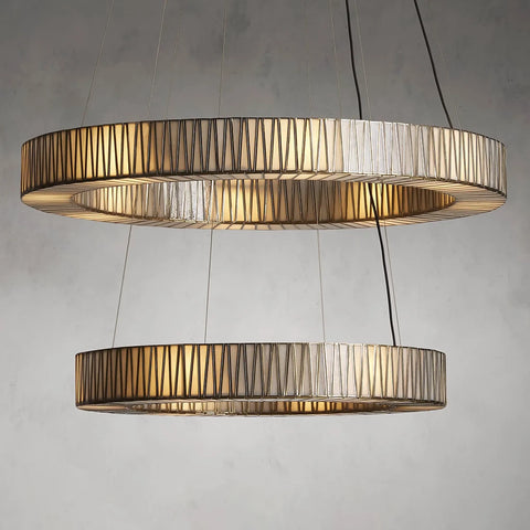 Jet 2-Tier Round Chandelier